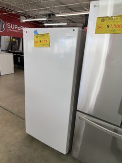Midea Upright Freezer White