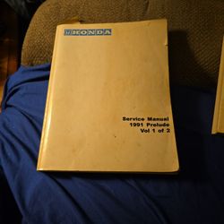 1991 Honda Prelude Service Manuals