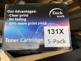 Etech work 5pack toner cartridges 300/400