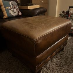 Leather Ottoman