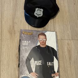 Excellent Condition Spirit Halloween S.W.A.T Vest Size Adult One Size 