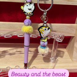 Disney Beaded Pen & Keychain Set 