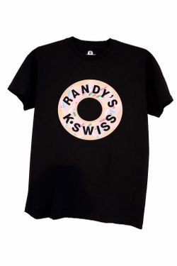 Randy’s Donuts Los Angeles Graphic T Shirt Black Adult Size XL