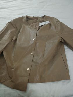 Chicos leather jacket size 16