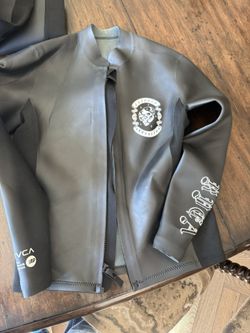 RVCA Benjamin Jeanjean 2mm front zip wetsuit jacket men