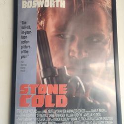 Full Size Theatrical Original fully framed movis posters Stone Cold-Brian Bosworth & Sin City-Mickey Roarke