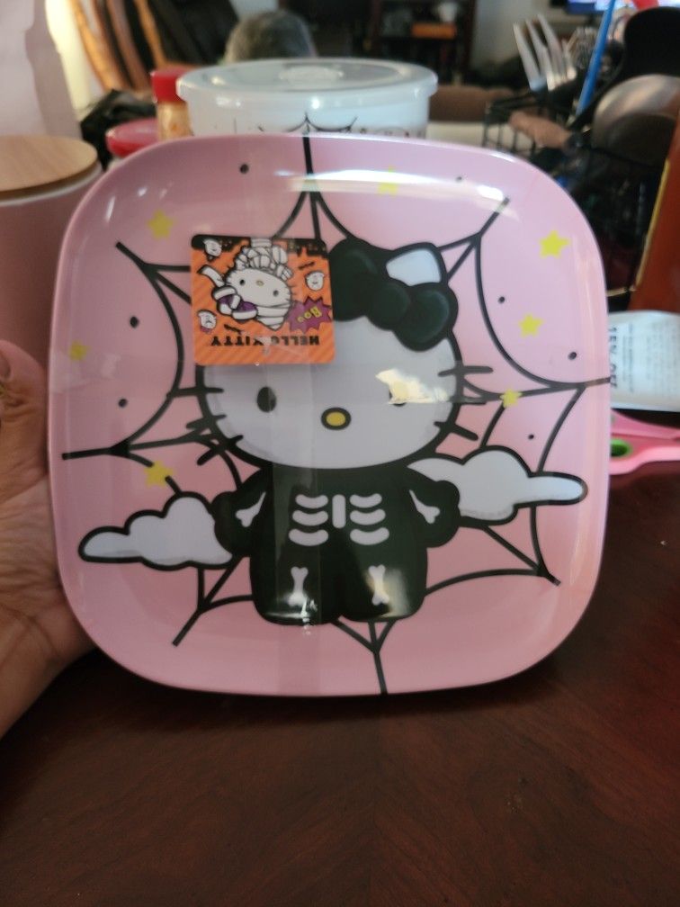 Hello Kitty Skeleton Plates