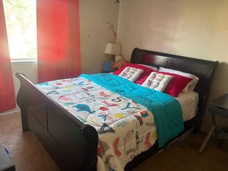 Black Queen headboard frame