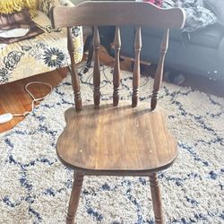 Vintage Wooden Captains Chair
