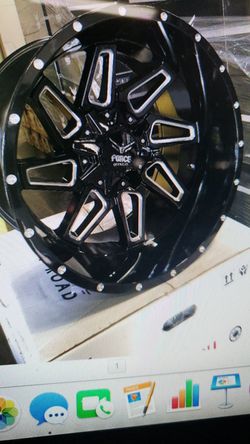 20x12 force f02 wheels 6x5.5 8x6.5