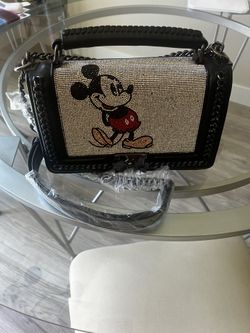 Mickey Mouse Crystal Handbag, Rhinestone Purse