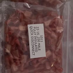 22-16 awg .250 Male Fully Insulated Quick Disconnect 