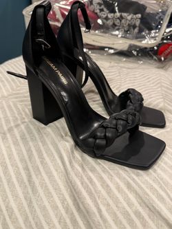 Black Block Heel Sandals