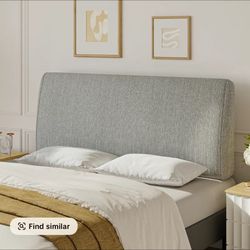 Pinmoco Upholstered Foam Headboard, Height Adjustable and Ergonomic Head Board 【Headboard Only】