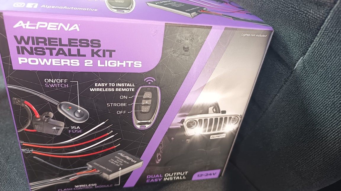 A,Alpena Wireless Install Kit Powers 2 Lights Model 78391