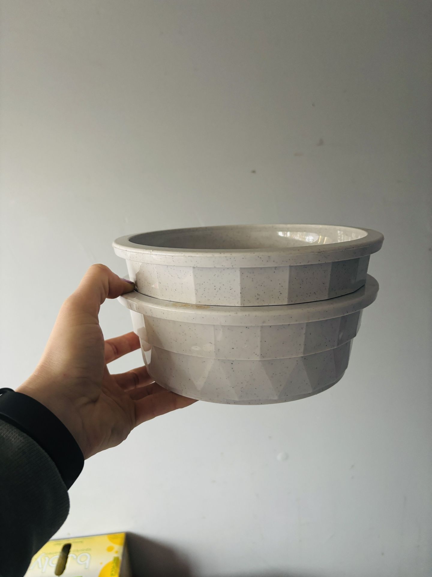 2 Sets Of Dog Food/water Bowls 