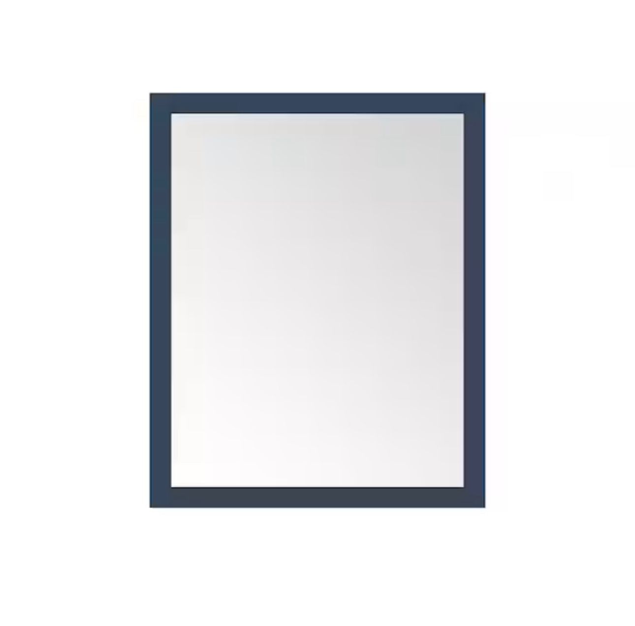 Home Decorators Collection Mayfield 28 in. W x 36 in. H Rectangular Framed Wall Bathroom Vanity Mirror in Grayish Blue