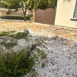 White Landscaping rocks