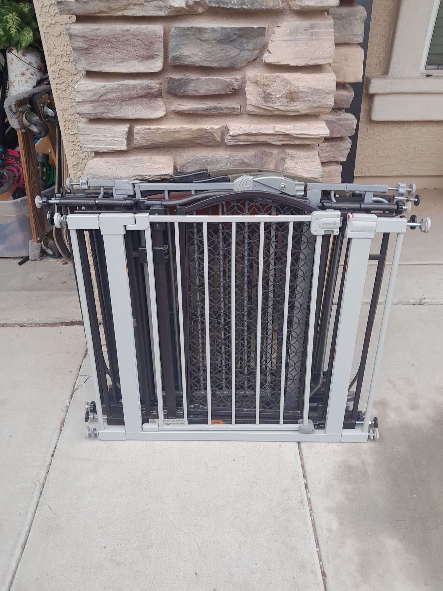 Metal Security Gate Fences Child Pet Dog Baby Pressure Mount $25 each 4 different See All Photos