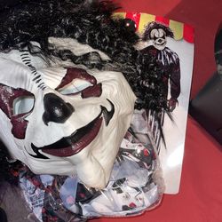 Halloween Joker Suit And Mask