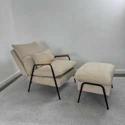 Mcombo Lay-Flat Recliner with Ottoman (Model 4055) – Limited Time Offer!