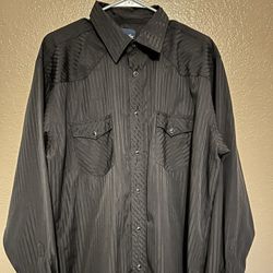 🤠Vintage Wrangler Western Pearl Snap Shirt XL Preowned BG20