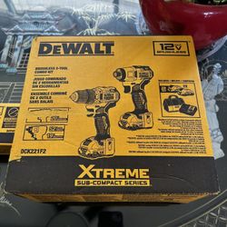 XTREME 2-Tool 12V MAX XR Brushless Drill Impact Driver & Brushless 3/8-in Drive Cordless Wrench