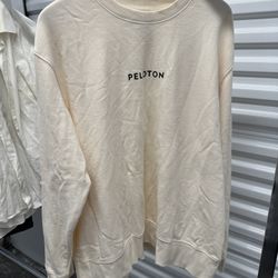 USA Peloton “TWGF” Pullover Crewneck Sweatshirt Biking White Size XXL