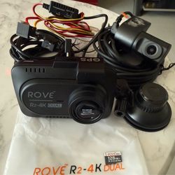 ROVE R2-4K DUAL Dash Cam Front and Rear Cam