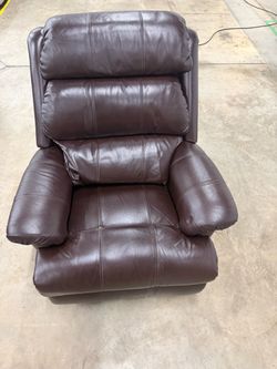 Brown Leather Recliner Chair