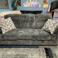 Plush Corduroy Ashley Sofa & Loveseat On Sale NOW! 