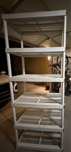 Plastic shelves