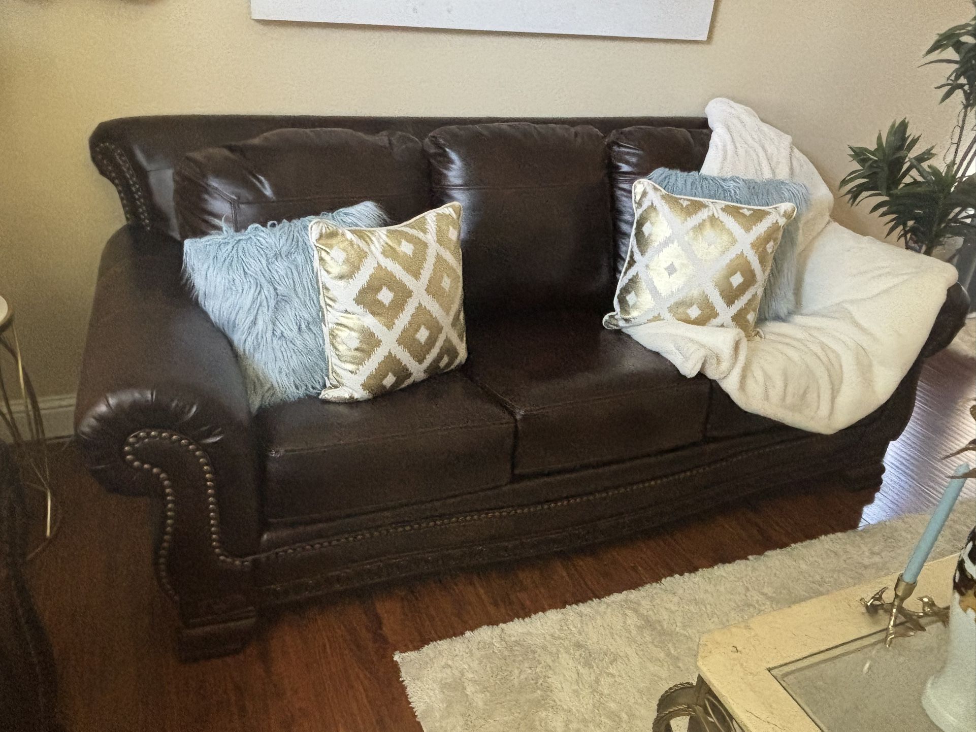 Leather Couches Almost Brand New