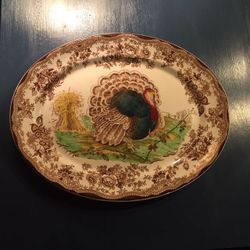 Vintage Royal Staffordshire Turkey Platter Plate