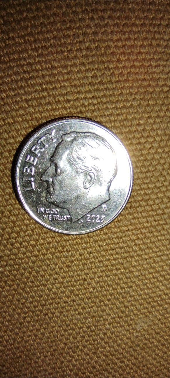 2023 Roosevelt Dime Double Struck Error On Year, Mint,...