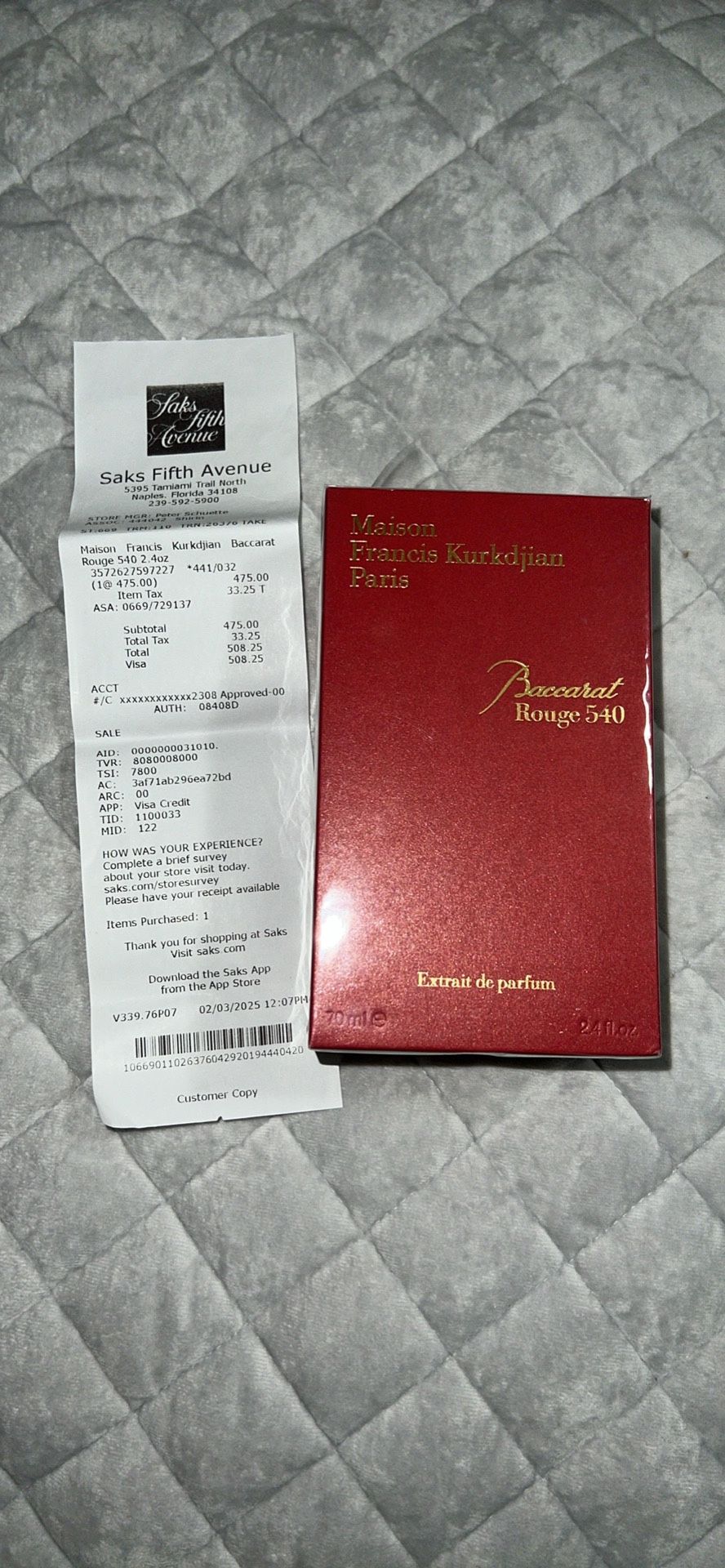 Baccarat Rouge 540