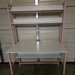 Brand New Pink Computer Desk With Hutch