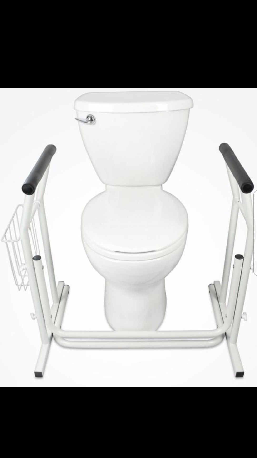 Vive Stand Alone Toilet Rail - Medical Bathroom Safety Assist