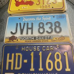 Vintage License Plates 