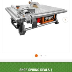 7 Inch Tabletop Wet Saw Rigid (Used Once)