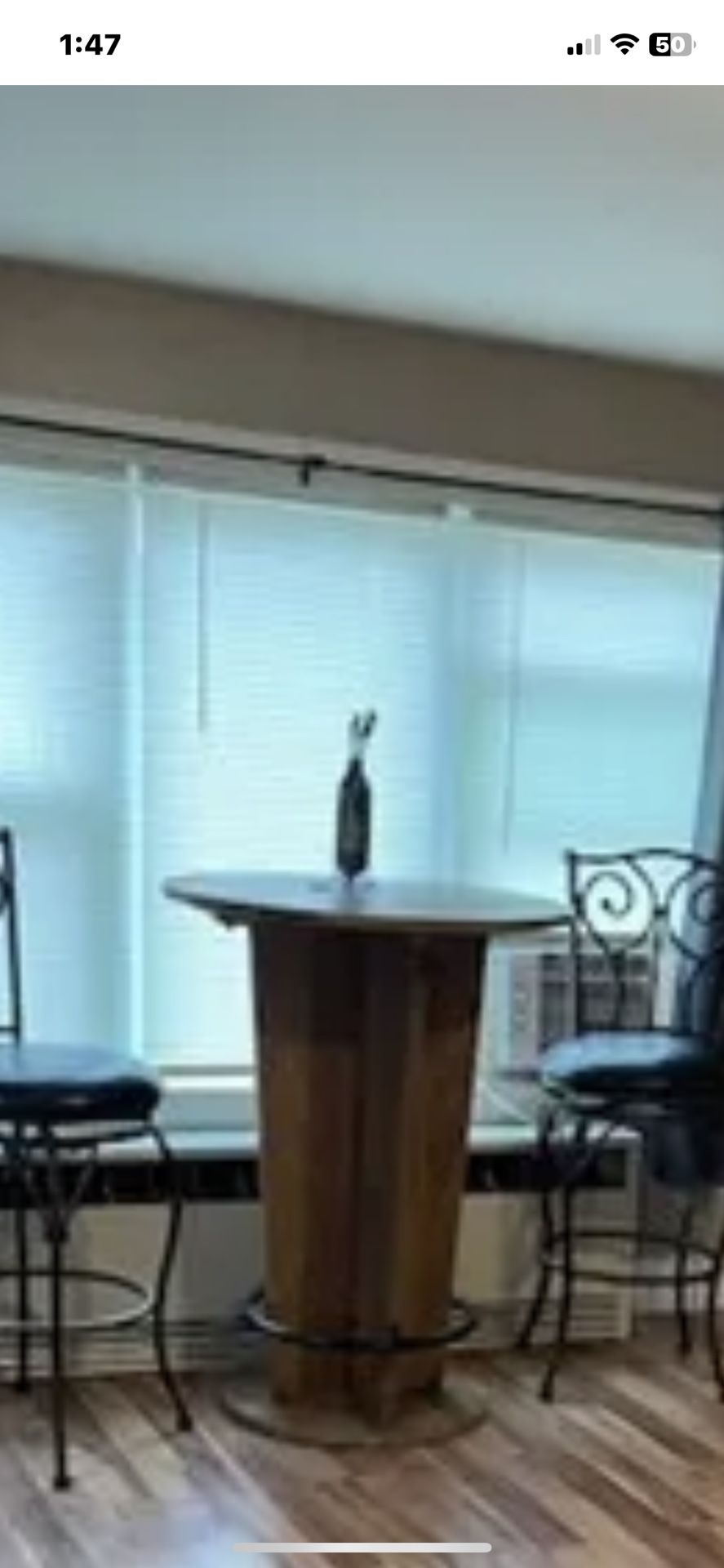 Bar Height Table With 3 Stools