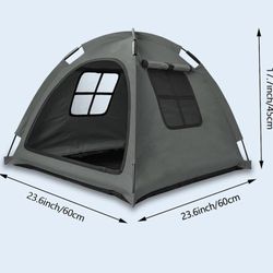 Open Pet Tent,  Cat Dog  23x23”x 18”H