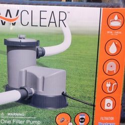 NEW Bestway 2,500 Gallon Filter Pump for Above Ground  Swimming Pools