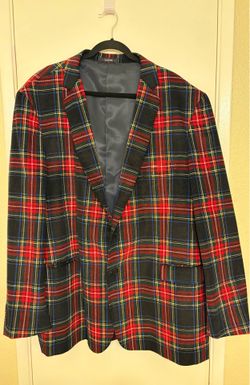 Saddlebred Men’s Plaid Blazer / Holiday / Christmas Blazer