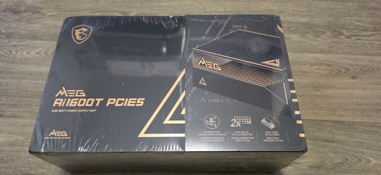 NEW MSI MEG 1600W Ai1600T

PCIE5 80+ TITANIUM Full Modular

PSU Dual 12V-2x6
