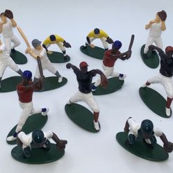Vintage Lot Of 12 Baseball Players Cake Toppers