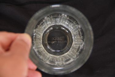 IKEA glass, 13 Oz. Almost new. Numerous.