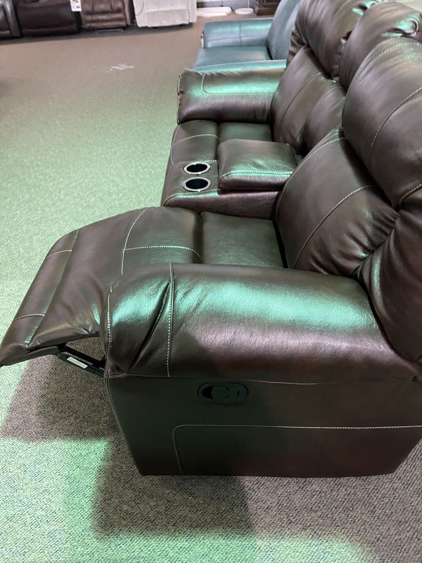 Brand New Leather Reclining Sofa
