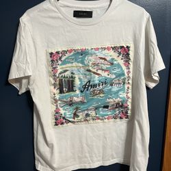 Amiri California Hawaiian White T-Shirt