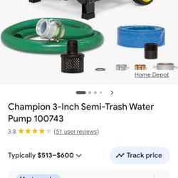 Champion Semi-Trash Water Pump